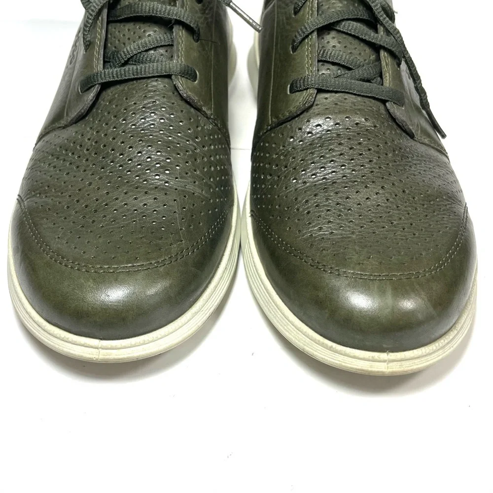 Ecco Transit Mens‎ Sneakers Size 46 US 12-12.5 Green Leather Casual Shoes